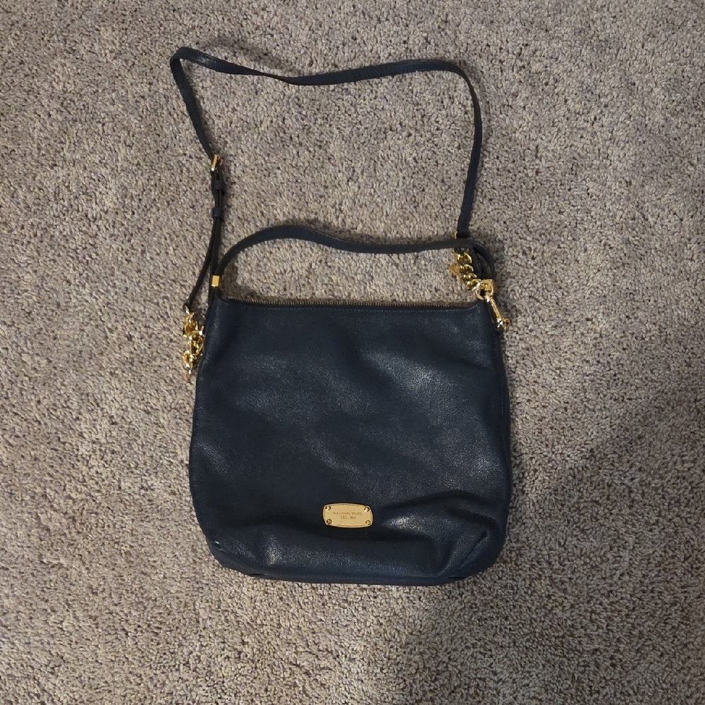 MICHAEL Michael Kors Black and Gold Crossbody Bag